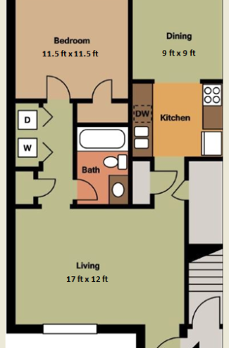 FLOOR-PLAN-1Bedw-dimensions